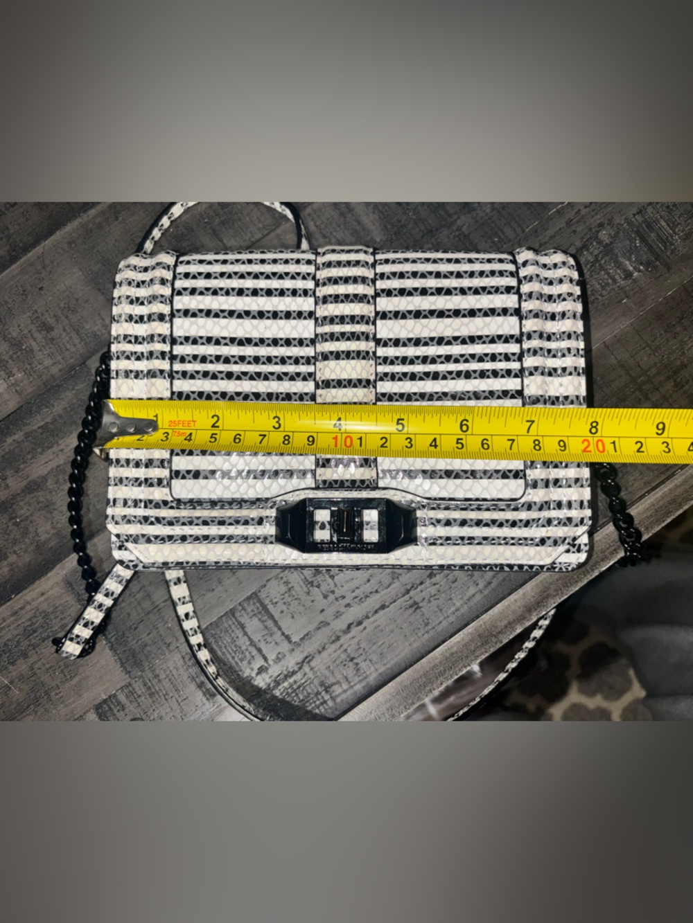 Rebecca Minkoff Striped Snake Small Love Crossbody - Picture 13 of 15